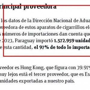 1年多时间有150多万支电子雾化出口到巴拉圭