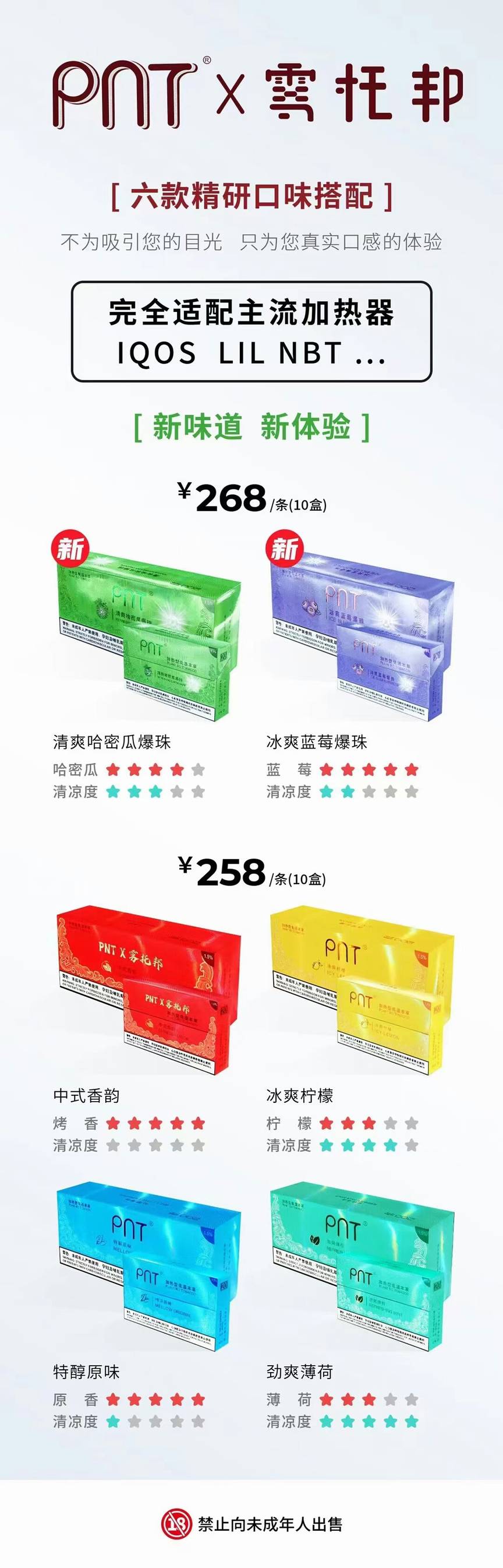 PNT烟弹六个口味评测,加热不燃烧烟弹;IQOS通用;徕米零嘉zer插图1 PNT烟弹六个口味评测,加热不燃烧烟弹;IQOS通用;徕米零嘉zer-电烟雾化⚡