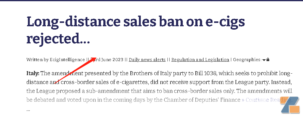意大利将有“电子烟”新规则？！要限制电子烟“流通”？-电烟雾化⚡